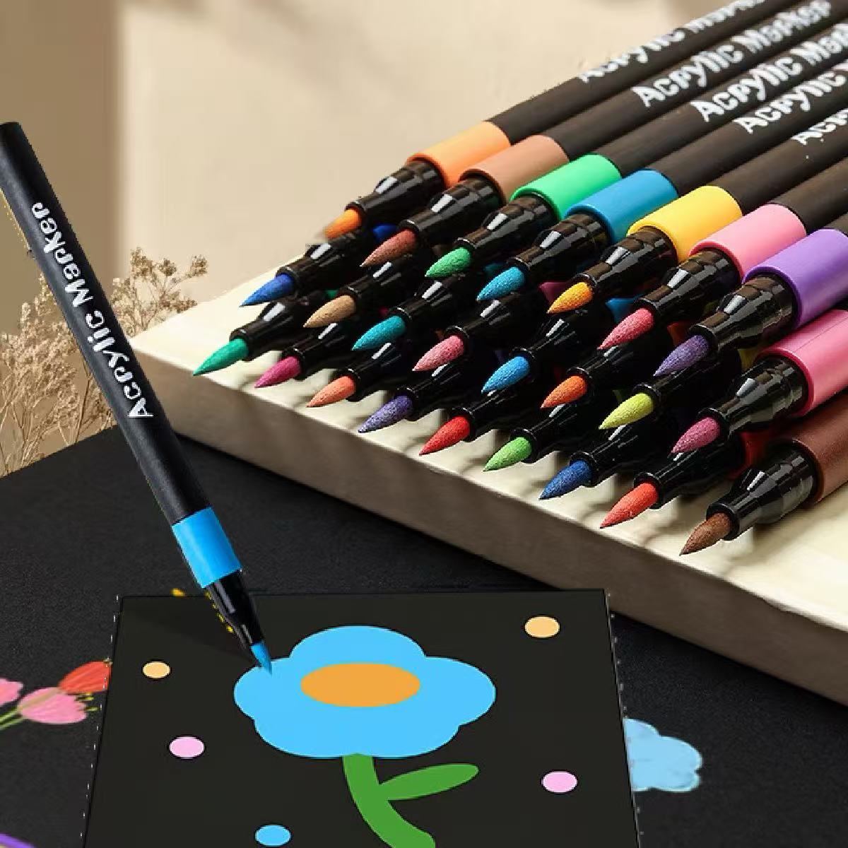 Copic Marker Classic - 12/24/36pcs 소프트 브러쉬 팁 아크릴 마커