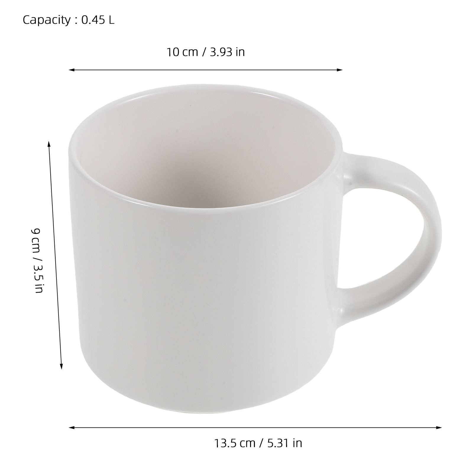 화이트 세라믹 커피 머그컵 15온스 미니멀리스트 플레인 - Sublimation Mug White 리뷰 및 가격