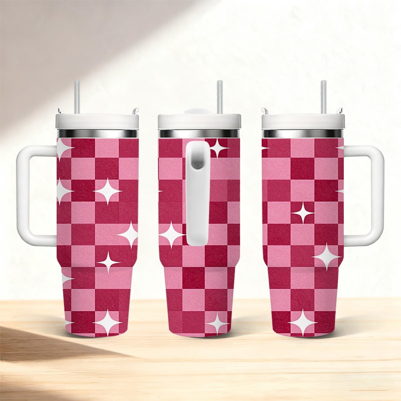 40온스 보온 텀블러(스트로우 및 손잡이 포함), 핑크 - Sublimation Mug White 리뷰 및 가격