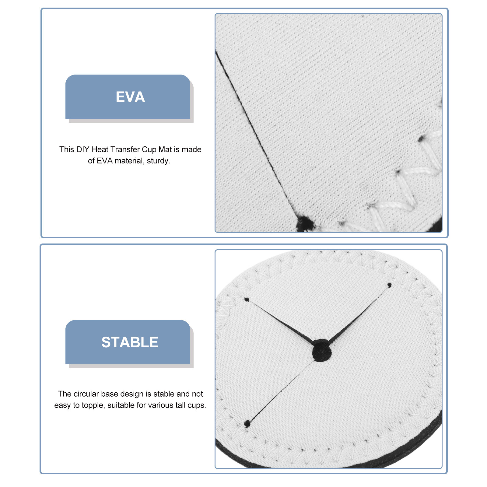4개입 빈 원형 열전사 코스터 EVA DIY 승화 컵  - Coaster Sublimation Blank 리뷰 및 가격