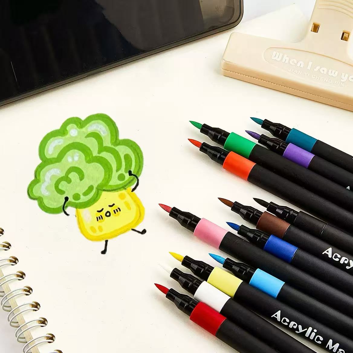 12/24/36pcs 소프트 브러쉬 팁 아크릴 마커 펜 - Copic Marker Classic 리뷰 및 가격